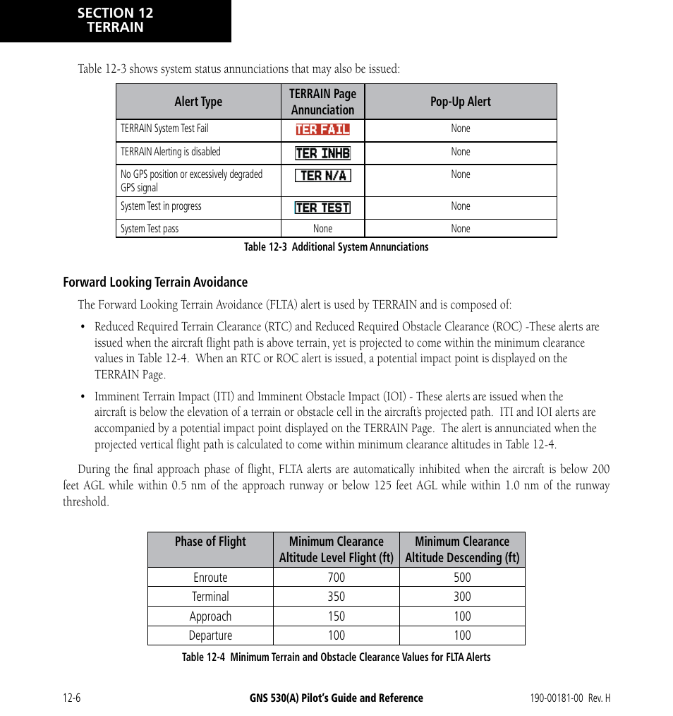 Garmin GNS 530 User Manual | Page 200 / 288