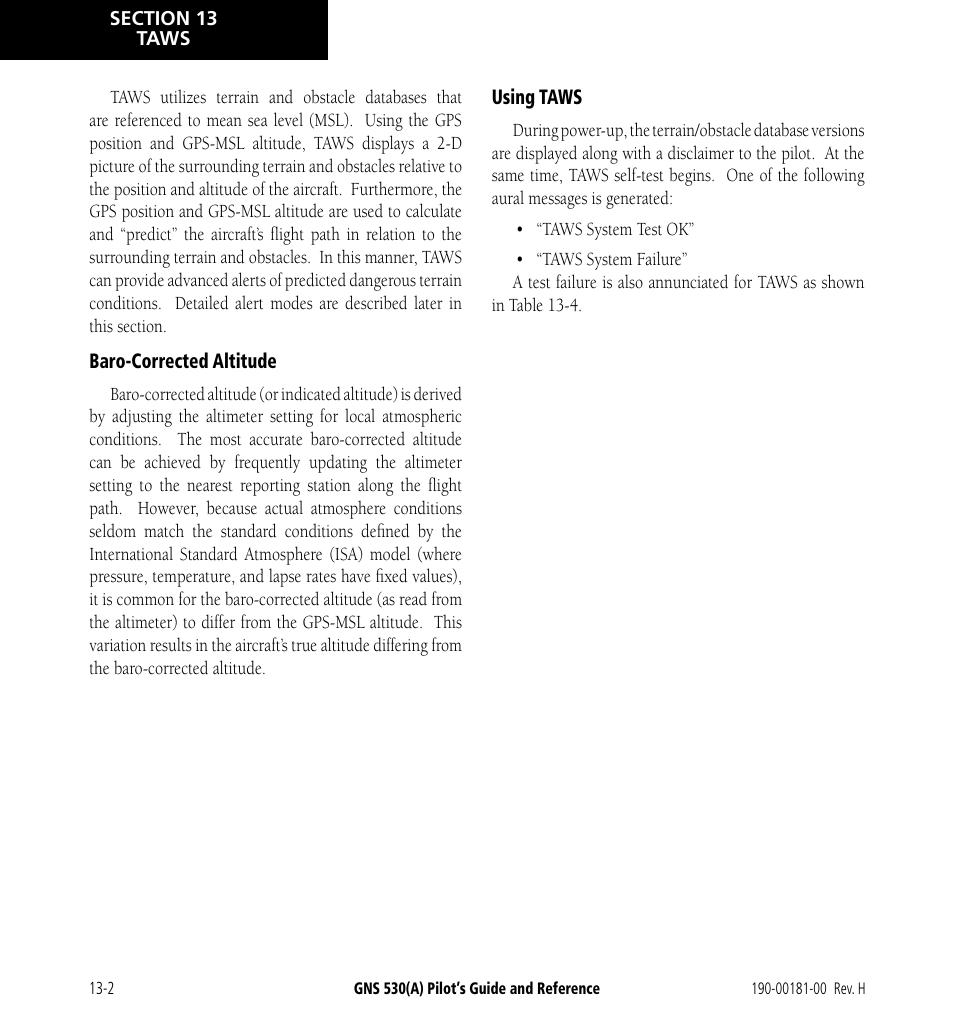 Garmin GNS 530 User Manual | Page 206 / 288