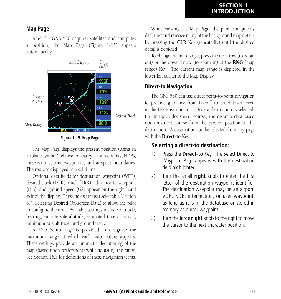 Garmin GNS 530 User Manual | Page 21 / 288