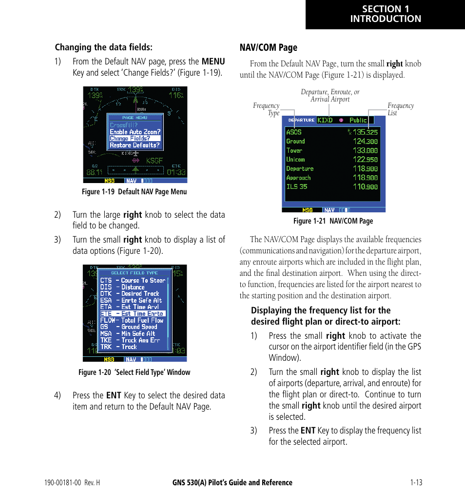 Garmin GNS 530 User Manual | Page 23 / 288