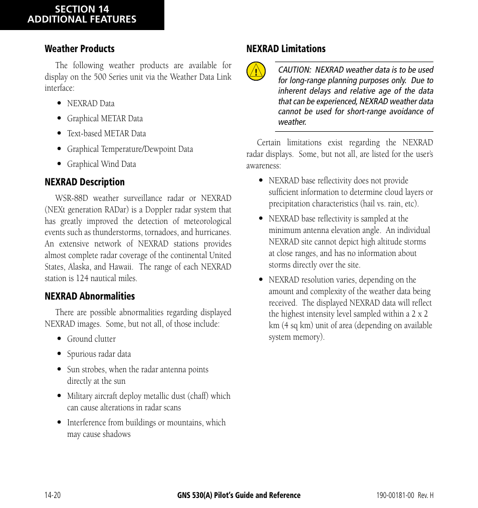 Garmin GNS 530 User Manual | Page 236 / 288
