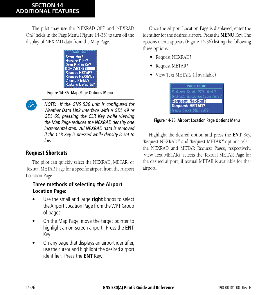 Garmin GNS 530 User Manual | Page 242 / 288