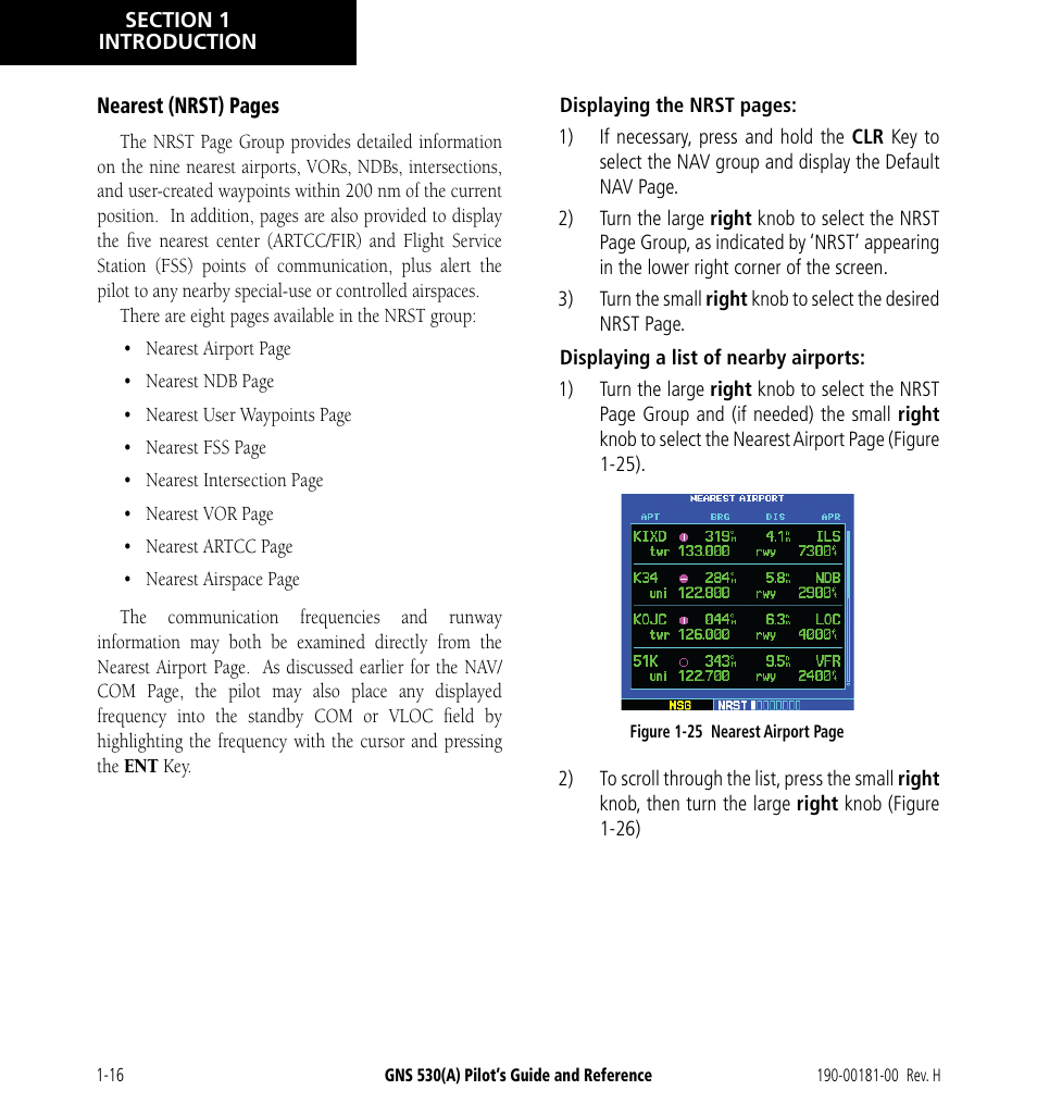 Garmin GNS 530 User Manual | Page 26 / 288