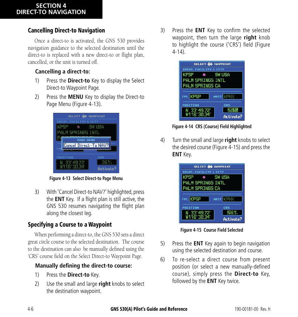 Garmin GNS 530 User Manual | Page 66 / 288