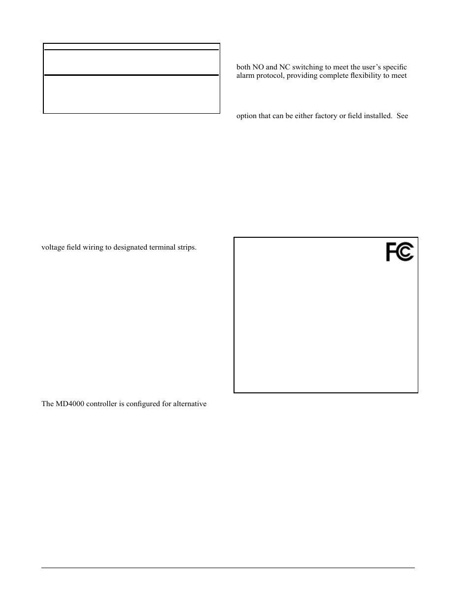 Important | Bard MD4000 User Manual | Page 4 / 23