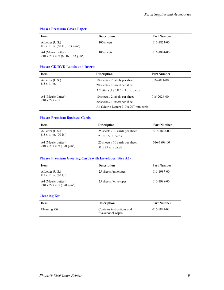 Xerox Phaser 7300 User Manual | Page 12 / 28
