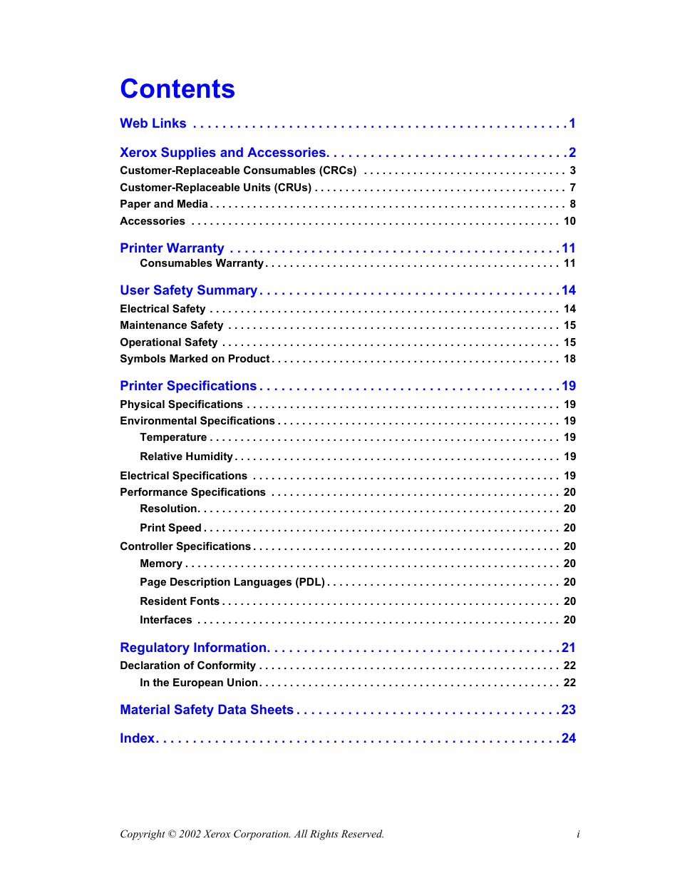Xerox Phaser 7300 User Manual | Page 3 / 28