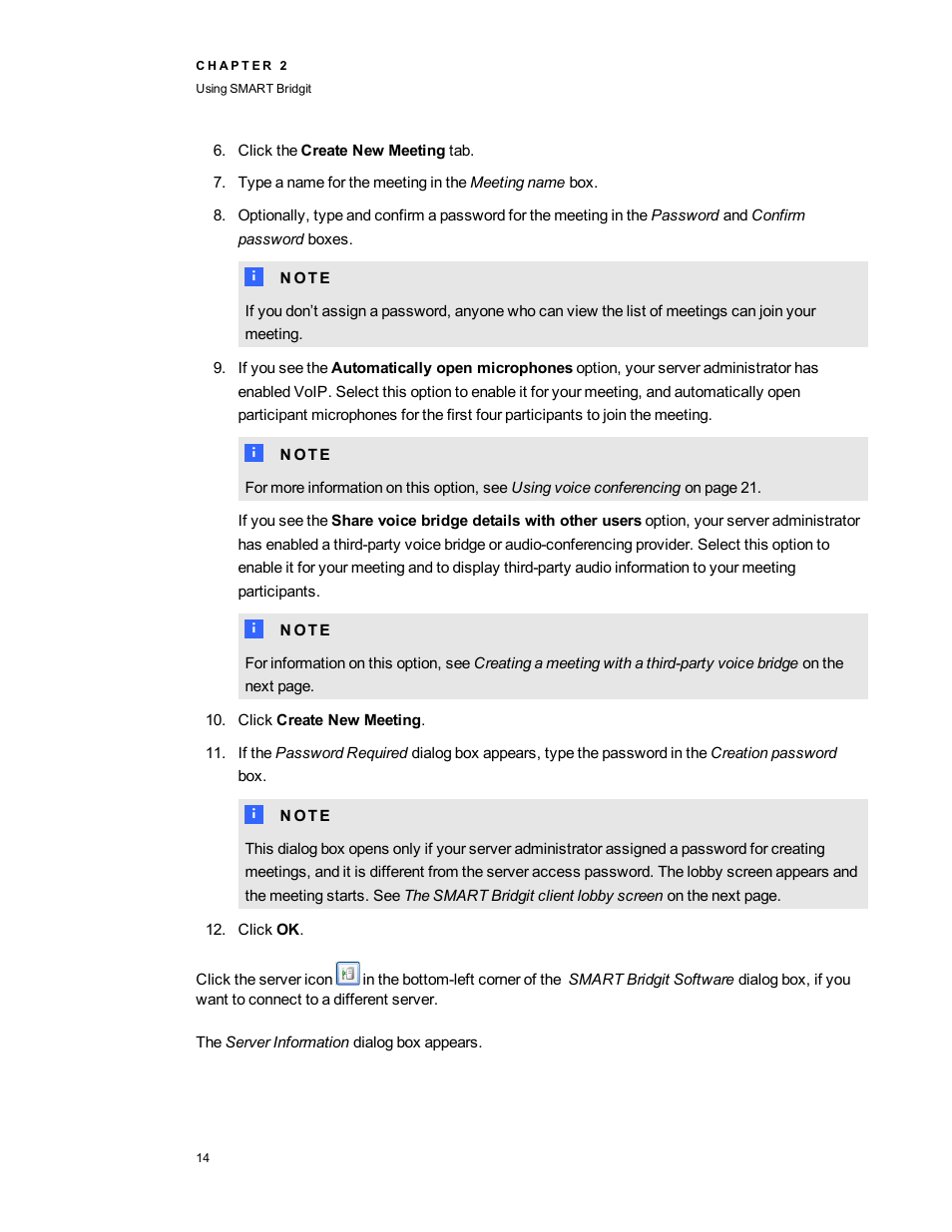 Smart Technologies Bridgit 4.5 User Manual | Page 16 / 62
