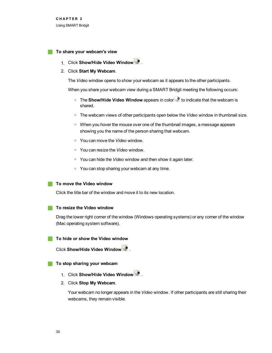 Smart Technologies Bridgit 4.5 User Manual | Page 32 / 62