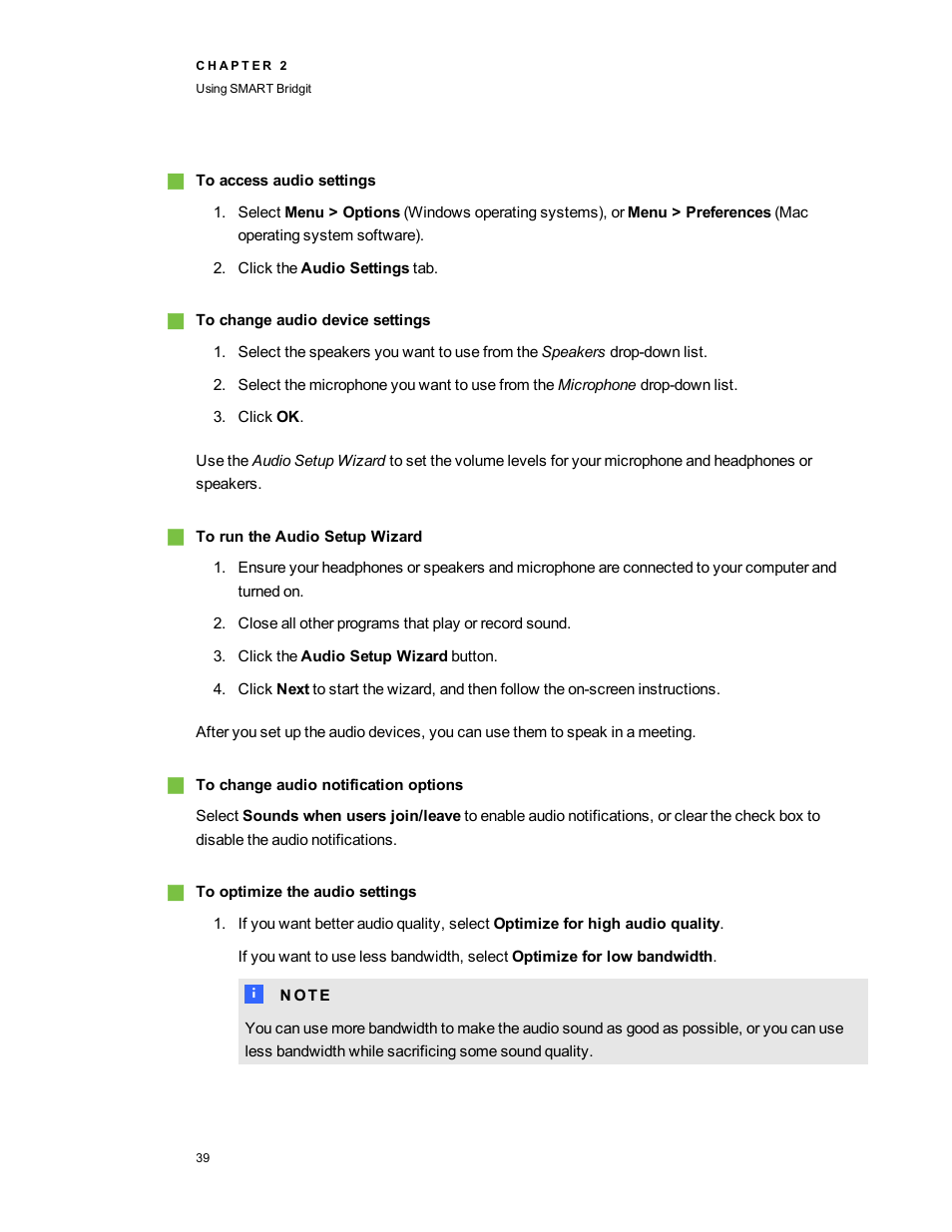 Smart Technologies Bridgit 4.5 User Manual | Page 41 / 62