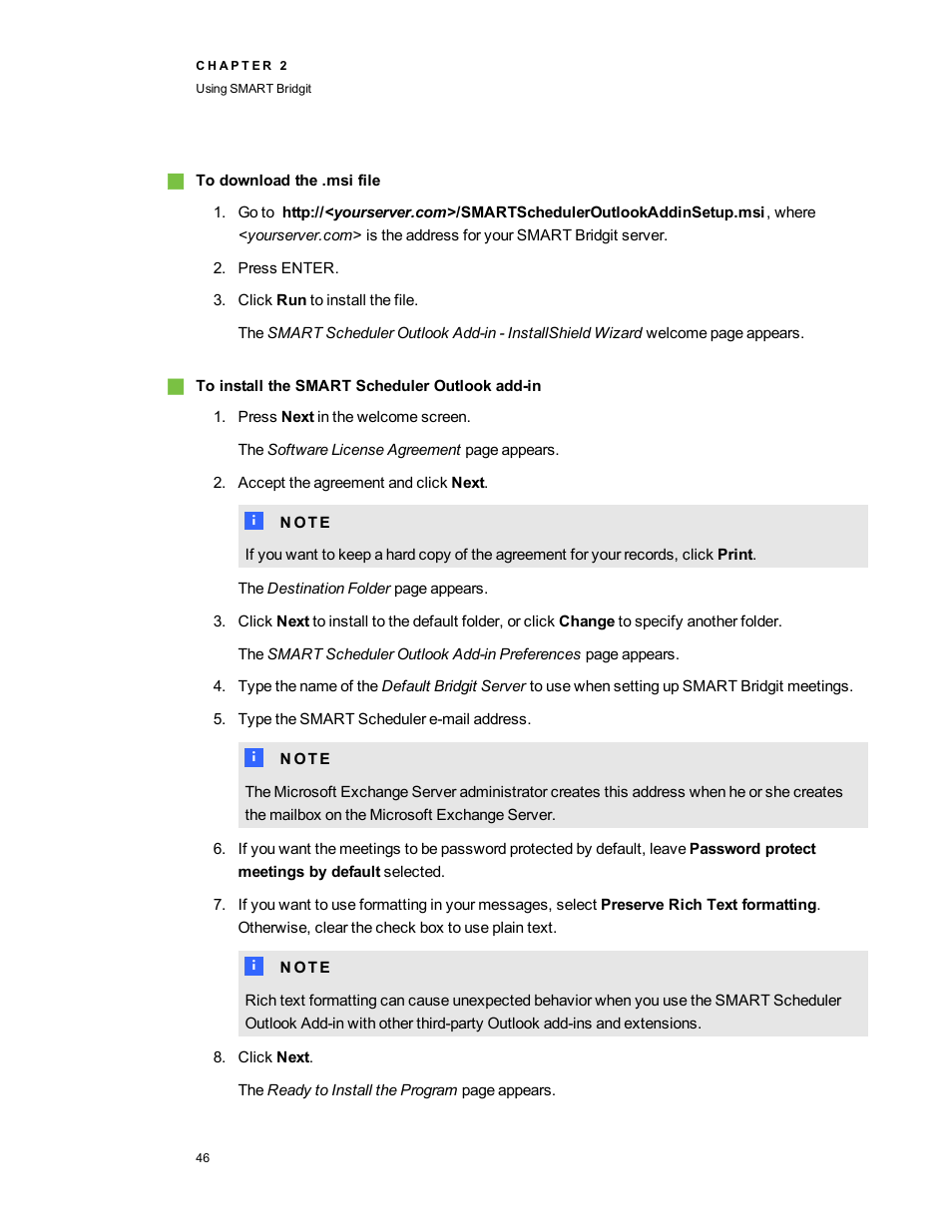 Smart Technologies Bridgit 4.5 User Manual | Page 48 / 62