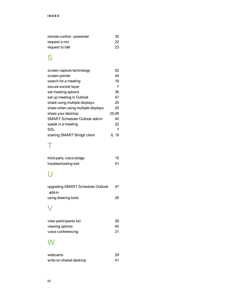Smart Technologies Bridgit 4.5 User Manual | Page 62 / 62