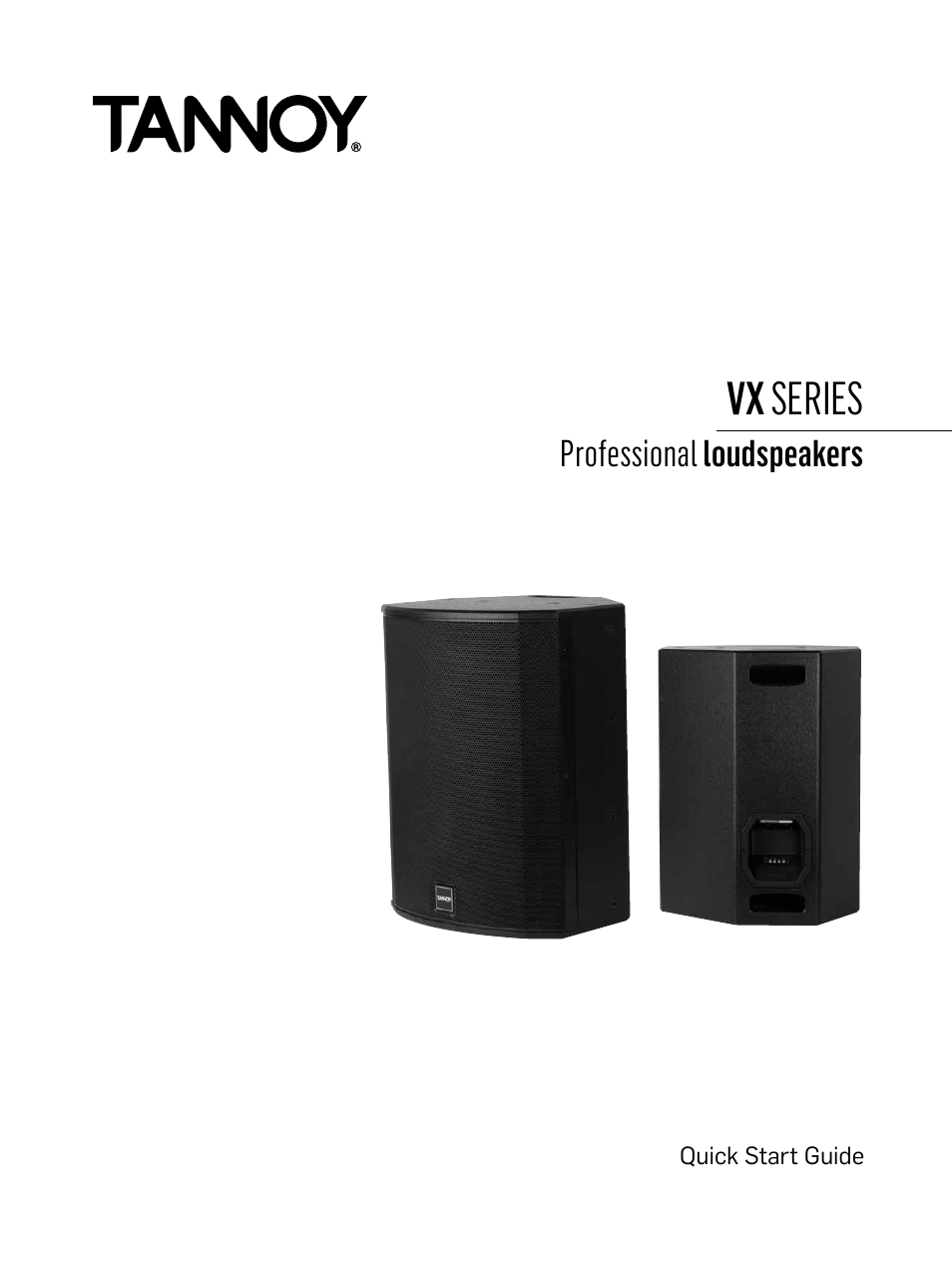 Tannoy VX Series User Manual | 4 pages