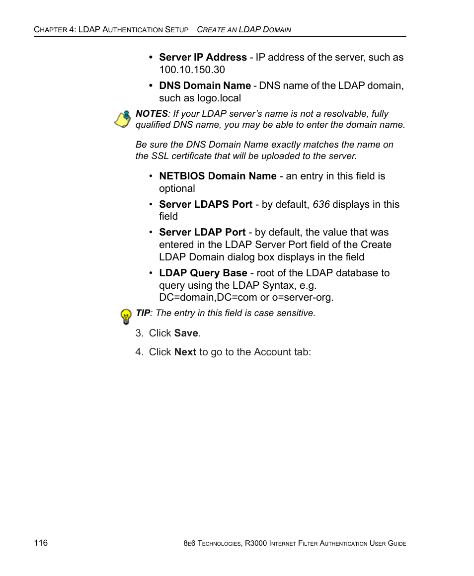 8e6 Technologies Enterprise Filter Authentication R3000 User Manual | Page 130 / 333