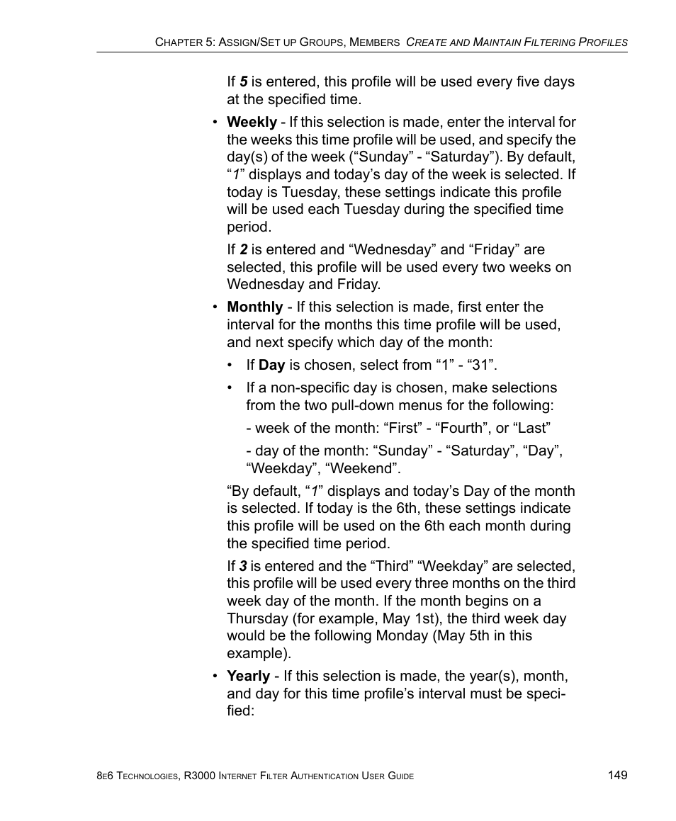8e6 Technologies Enterprise Filter Authentication R3000 User Manual | Page 163 / 333