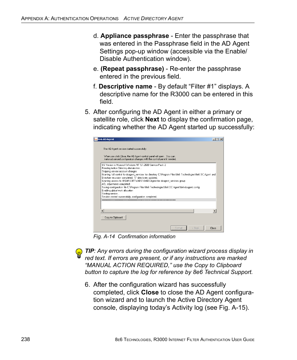8e6 Technologies Enterprise Filter Authentication R3000 User Manual | Page 252 / 333