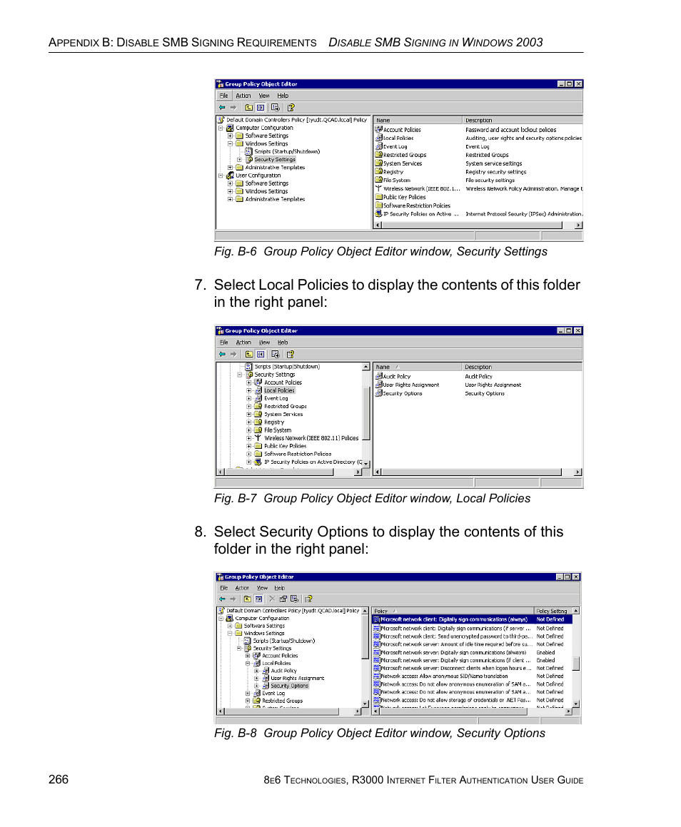 8e6 Technologies Enterprise Filter Authentication R3000 User Manual | Page 280 / 333