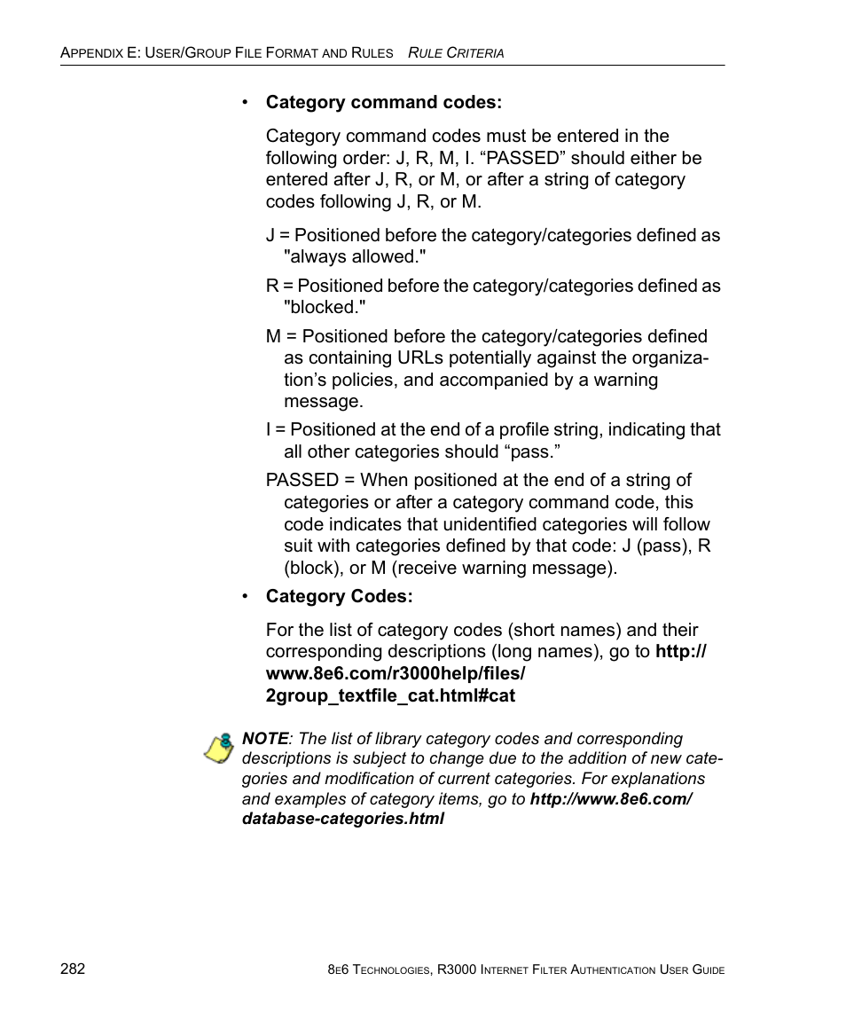 8e6 Technologies Enterprise Filter Authentication R3000 User Manual | Page 296 / 333