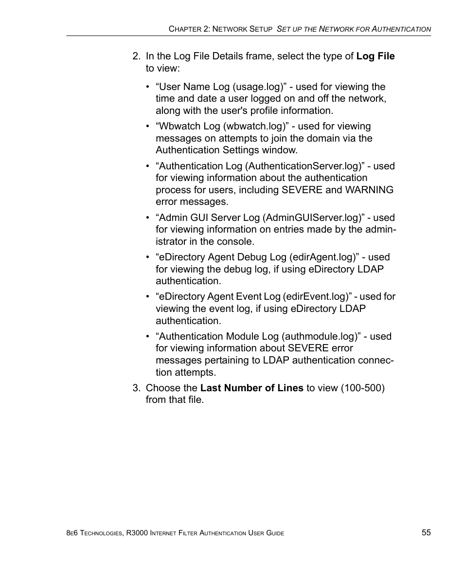 8e6 Technologies Enterprise Filter Authentication R3000 User Manual | Page 69 / 333