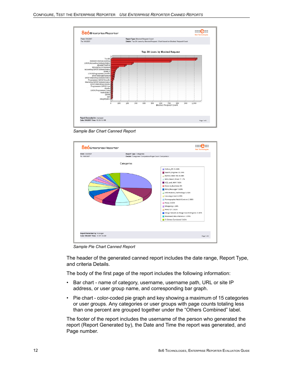 8e6 Technologies Enterprise Reporter ER HL/SL User Manual | Page 16 / 48
