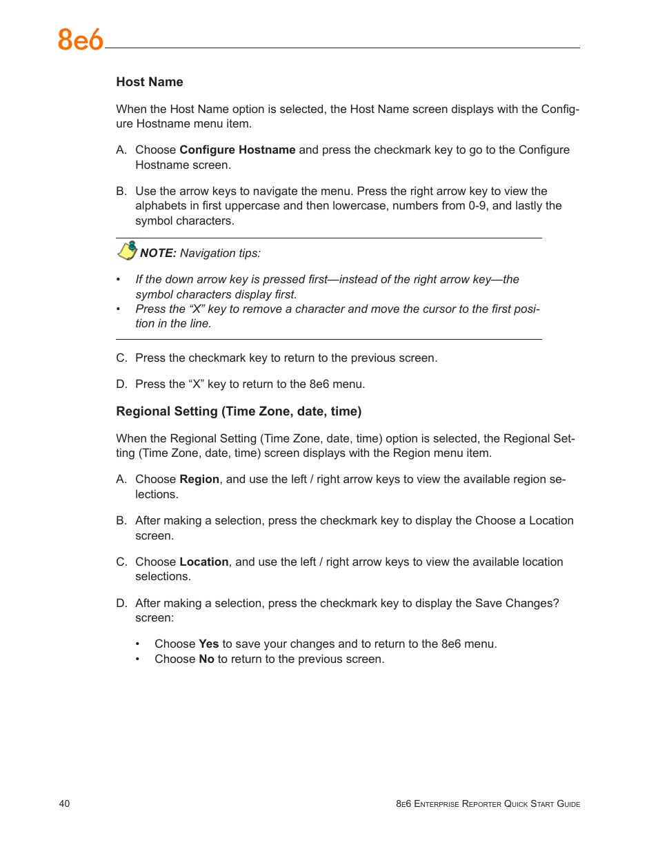 8e6 Technologies Enterprise Reporter SL-002-002 User Manual | Page 44 / 76