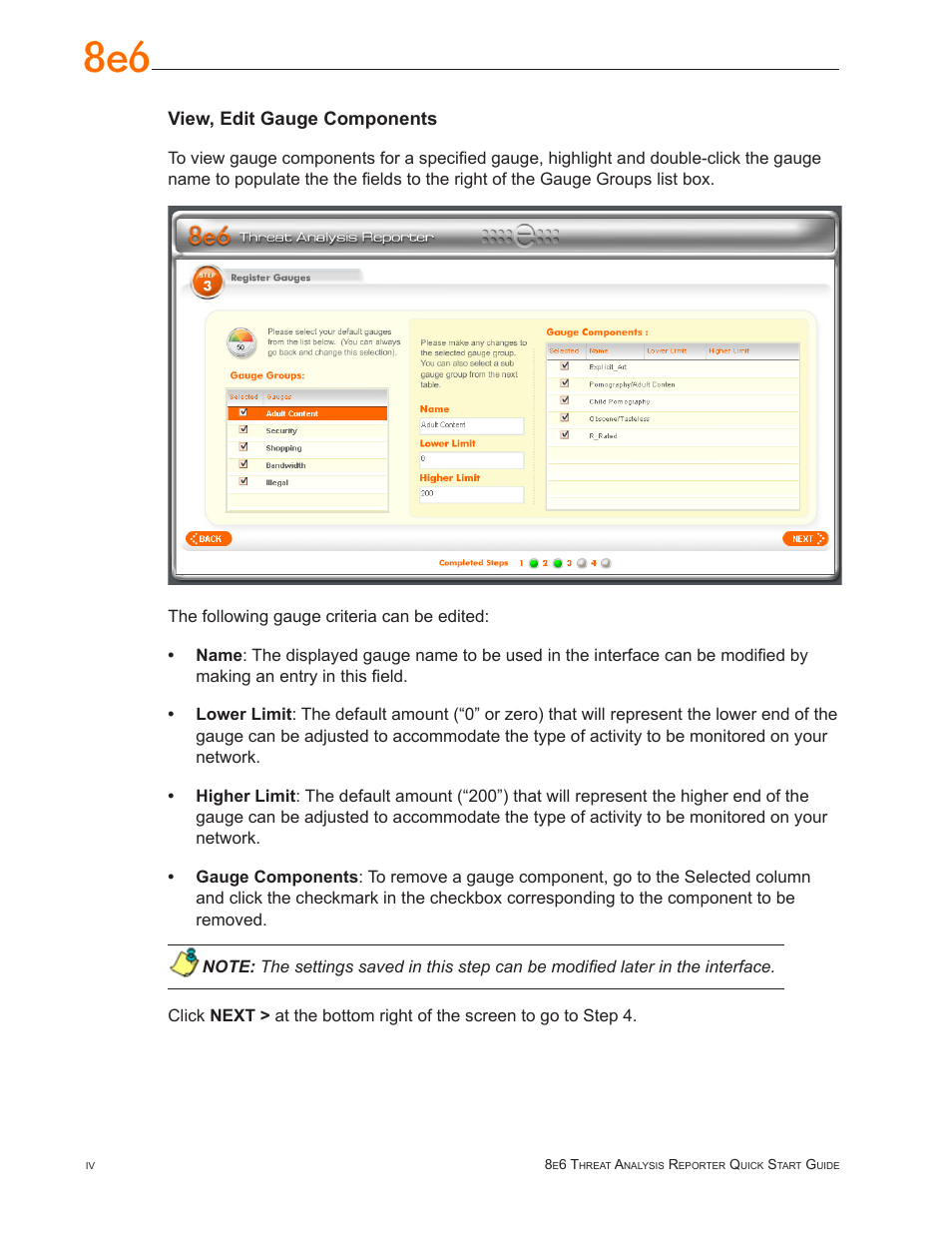8e6 Technologies Threat Analysis Reporter TAR 1.0 User Manual | Page 44 / 54