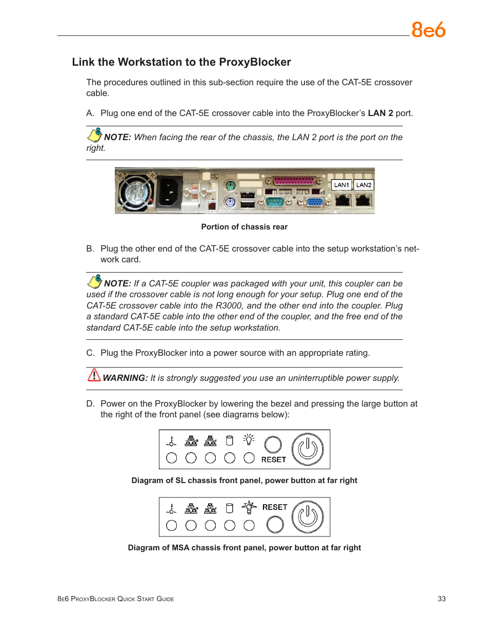 Link the workstation to the proxyblocker | 8e6 Technologies ProxyBlocker User Manual | Page 37 / 66