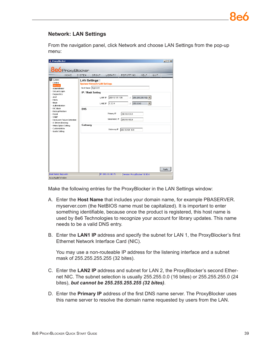 8e6 Technologies ProxyBlocker User Manual | Page 43 / 66