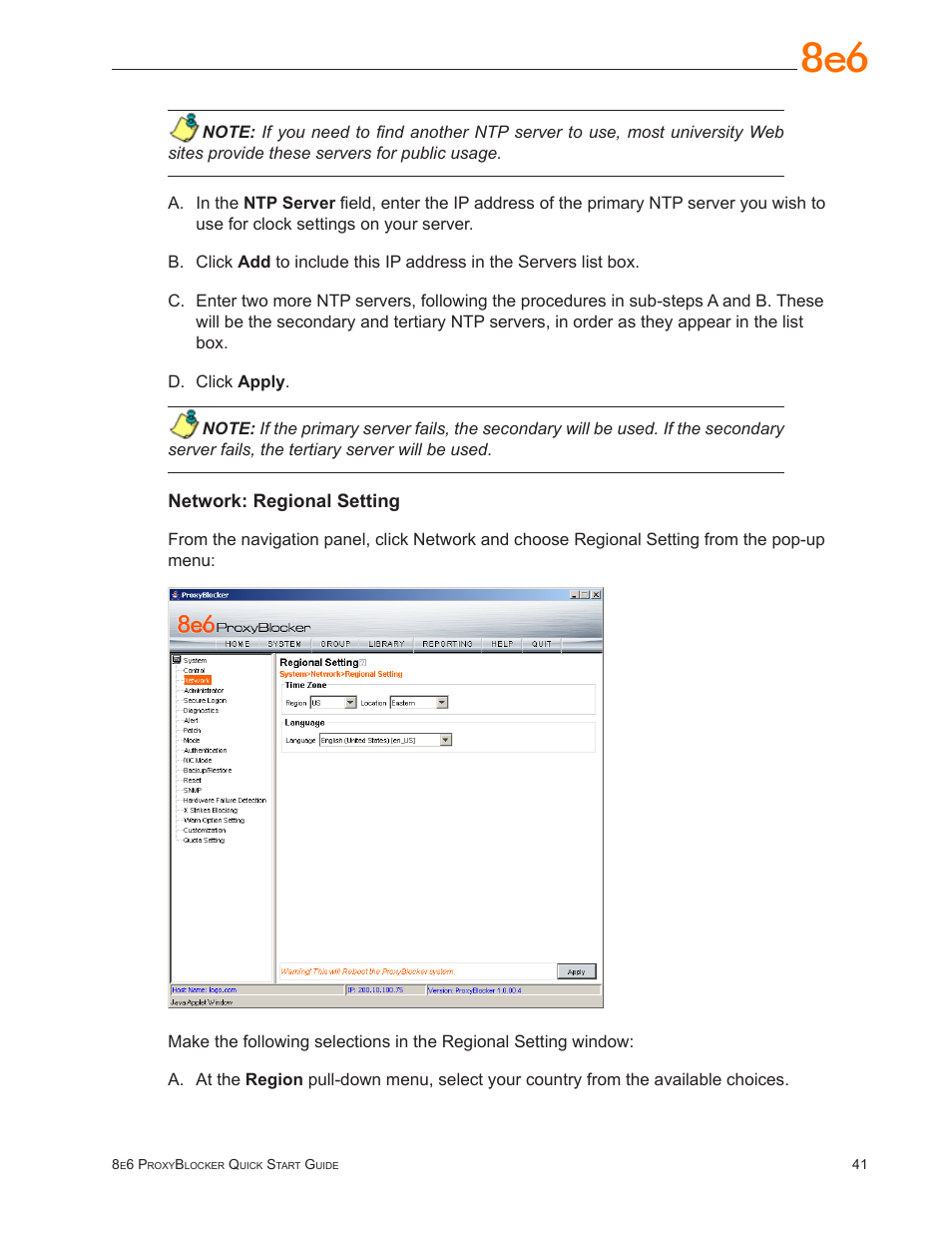 8e6 Technologies ProxyBlocker User Manual | Page 45 / 66