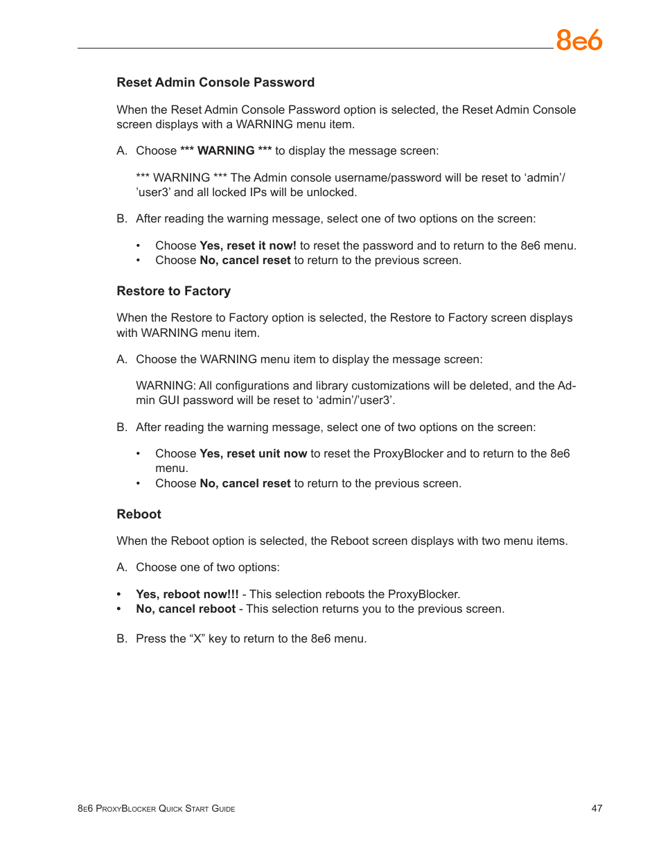 8e6 Technologies ProxyBlocker User Manual | Page 51 / 66