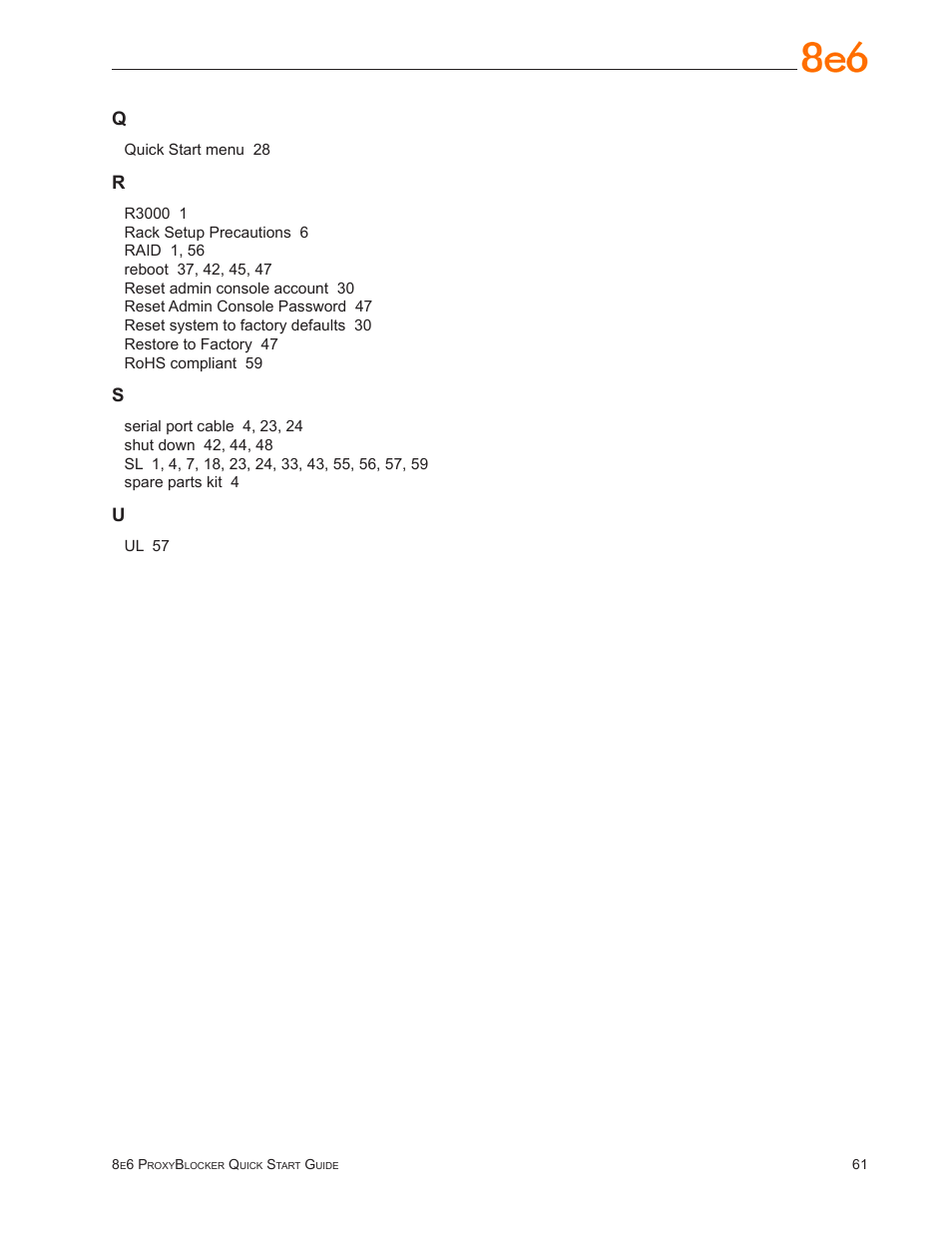 8e6 Technologies ProxyBlocker User Manual | Page 65 / 66