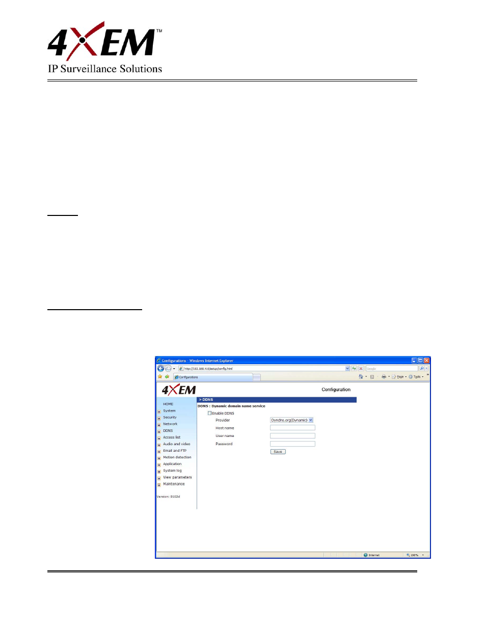 Ddns, Http, Rtsp streaming | Access list | 4XEM IPCAMW45 User Manual | Page 23 / 57