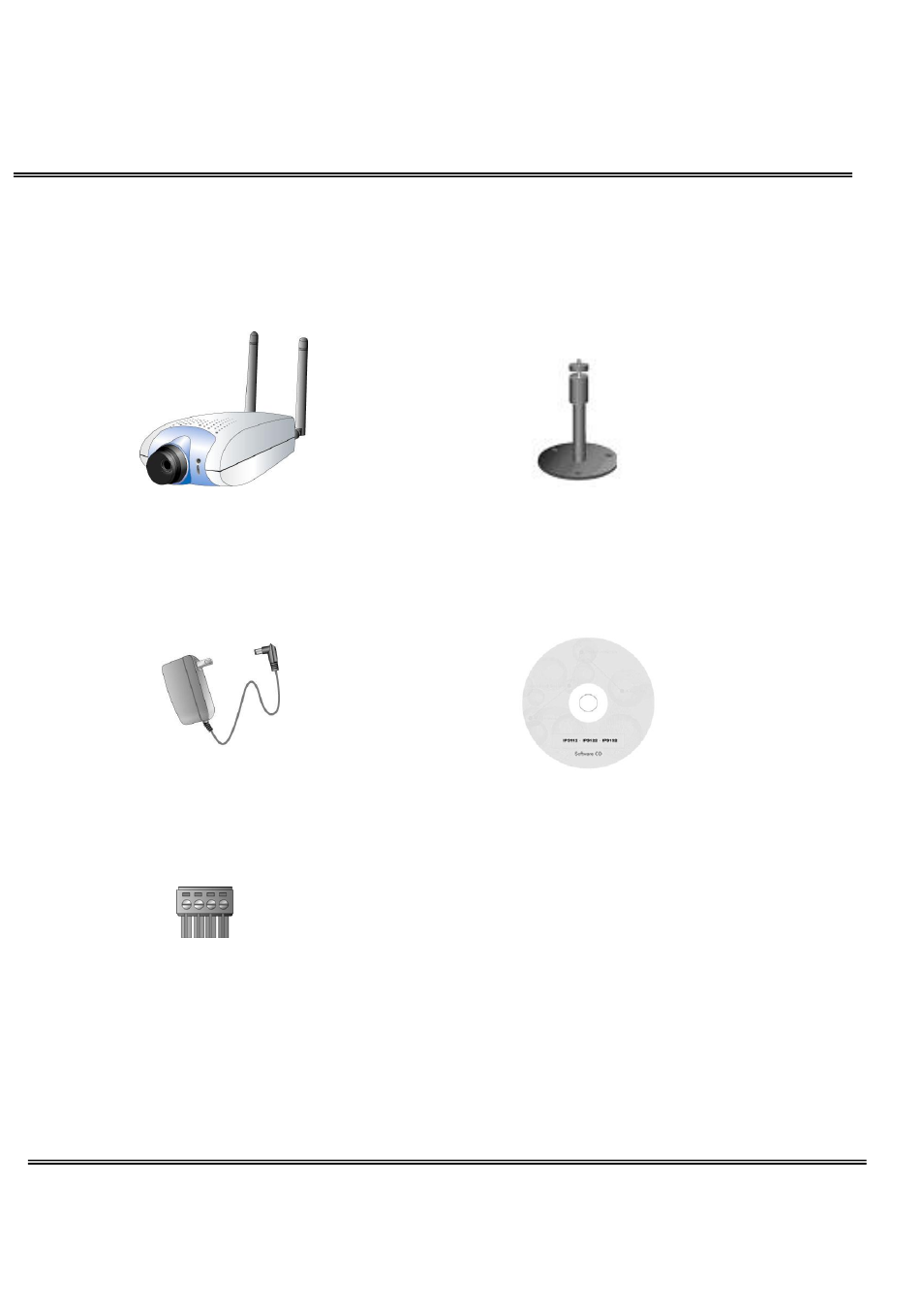 Package contents | 4XEM IPCAMWL40 User Manual | Page 6 / 68