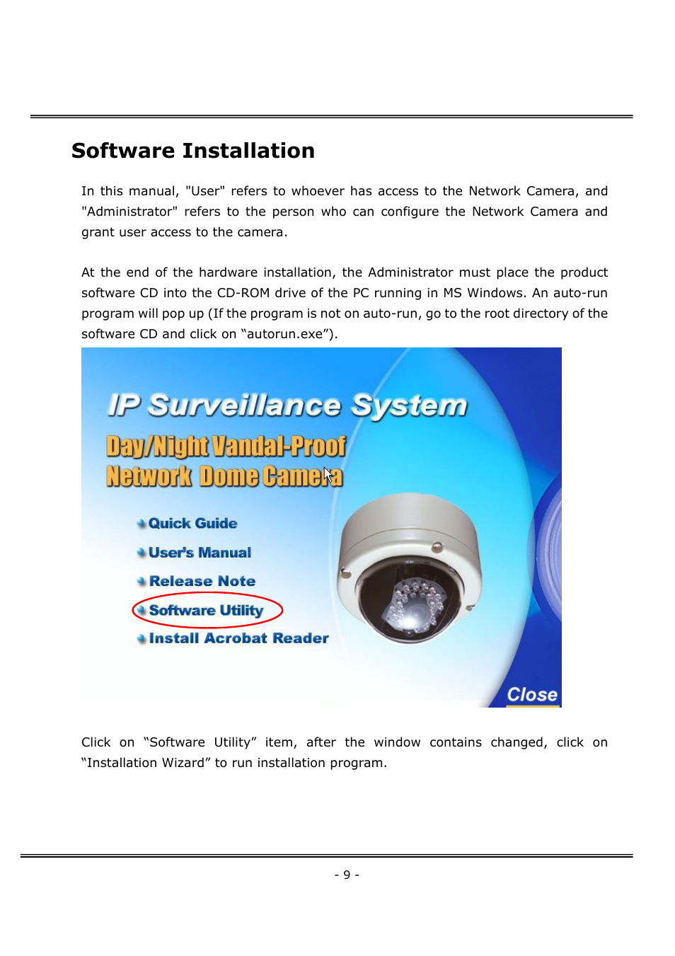 Software installation | 4XEM Network Camera User Manual | Page 13 / 88