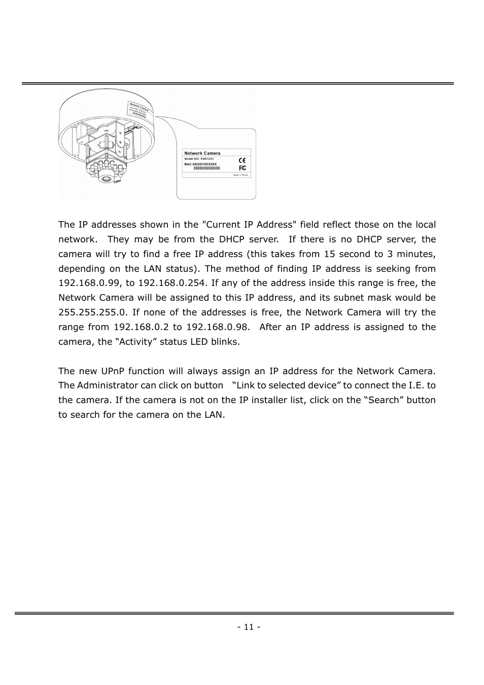 4XEM Network Camera User Manual | Page 15 / 88