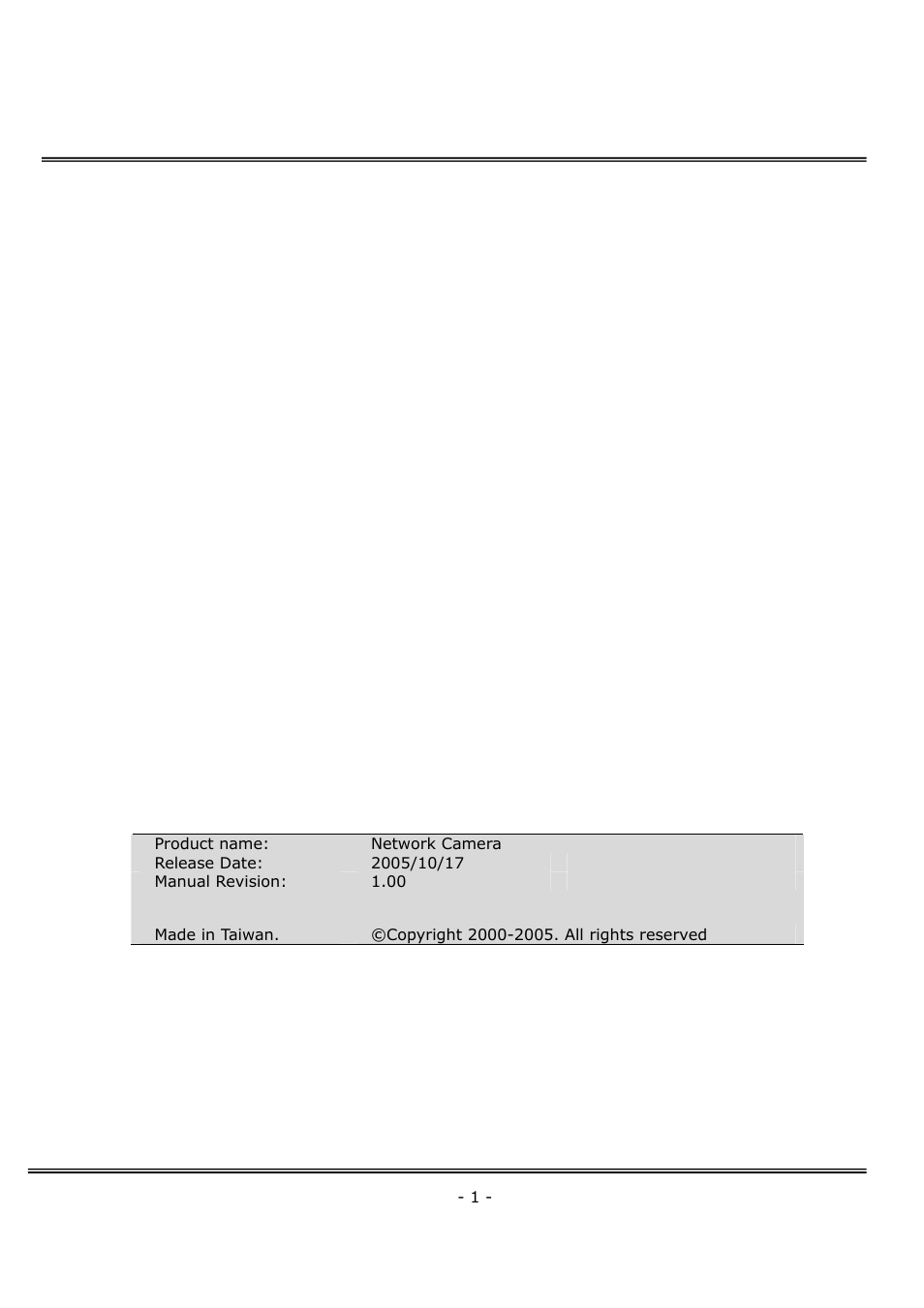 4XEM Network Camera User Manual | Page 2 / 88