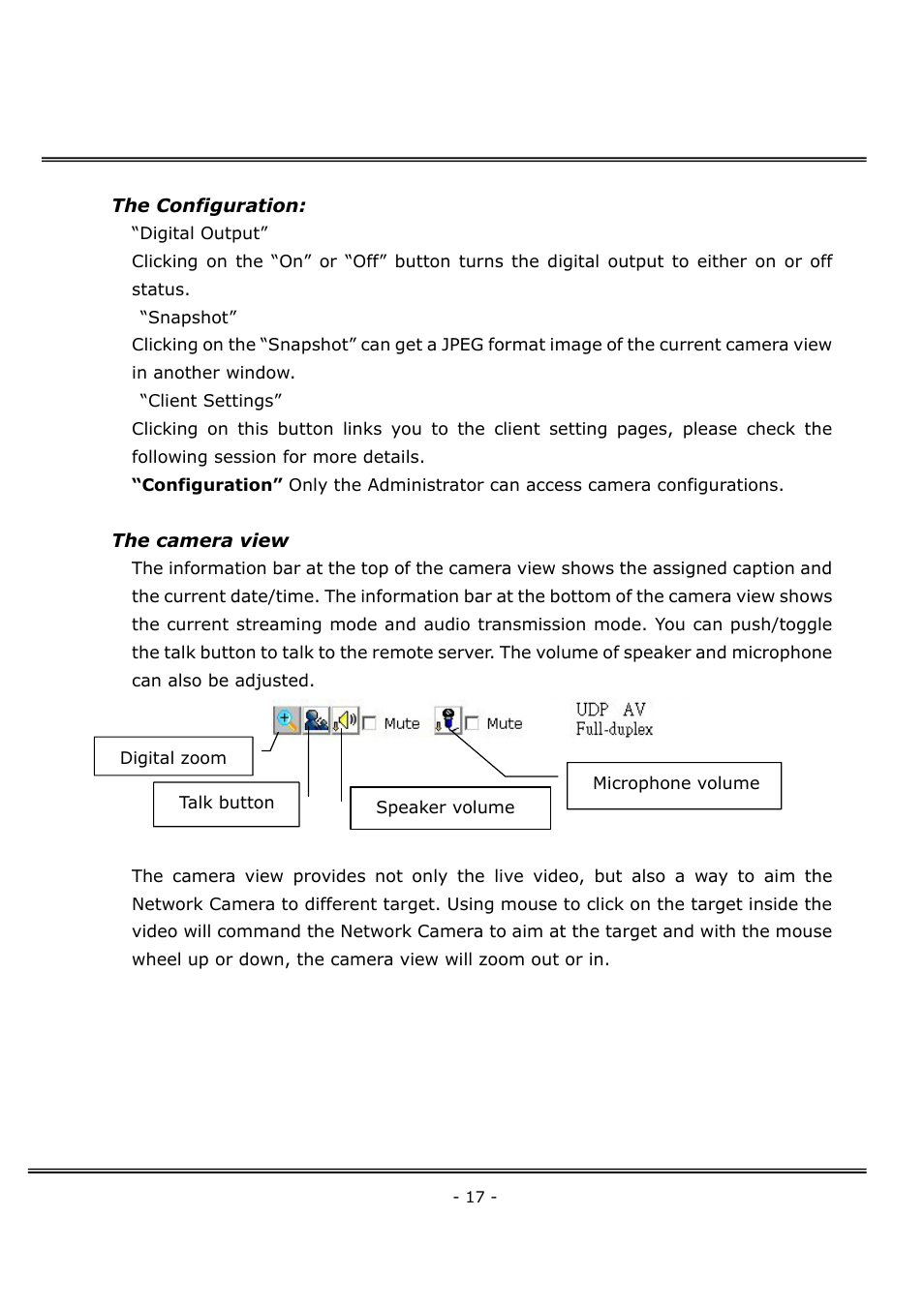 4XEM Network Camera User Manual | Page 21 / 88