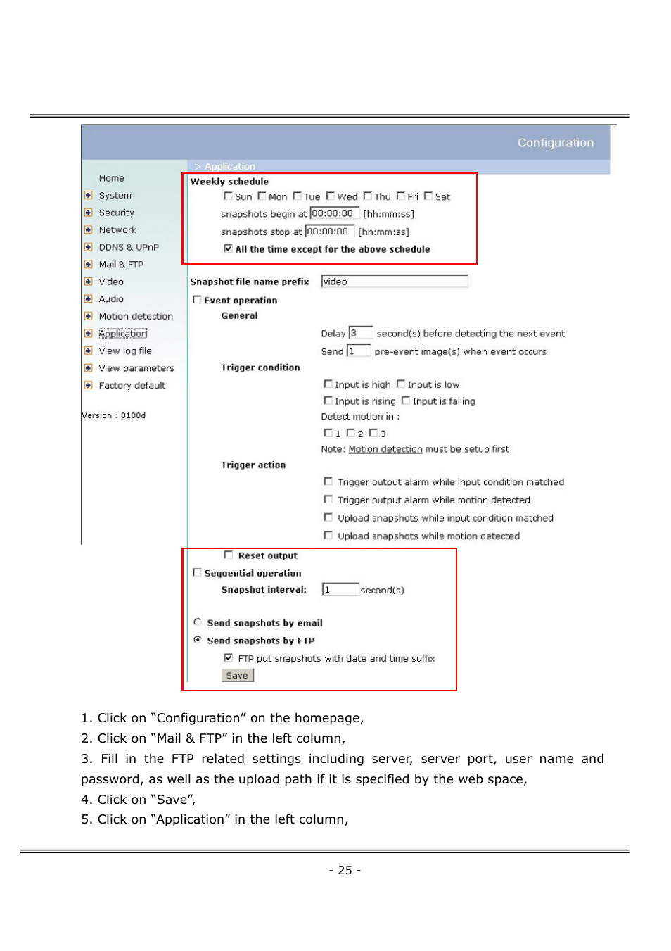 4XEM Network Camera User Manual | Page 29 / 88