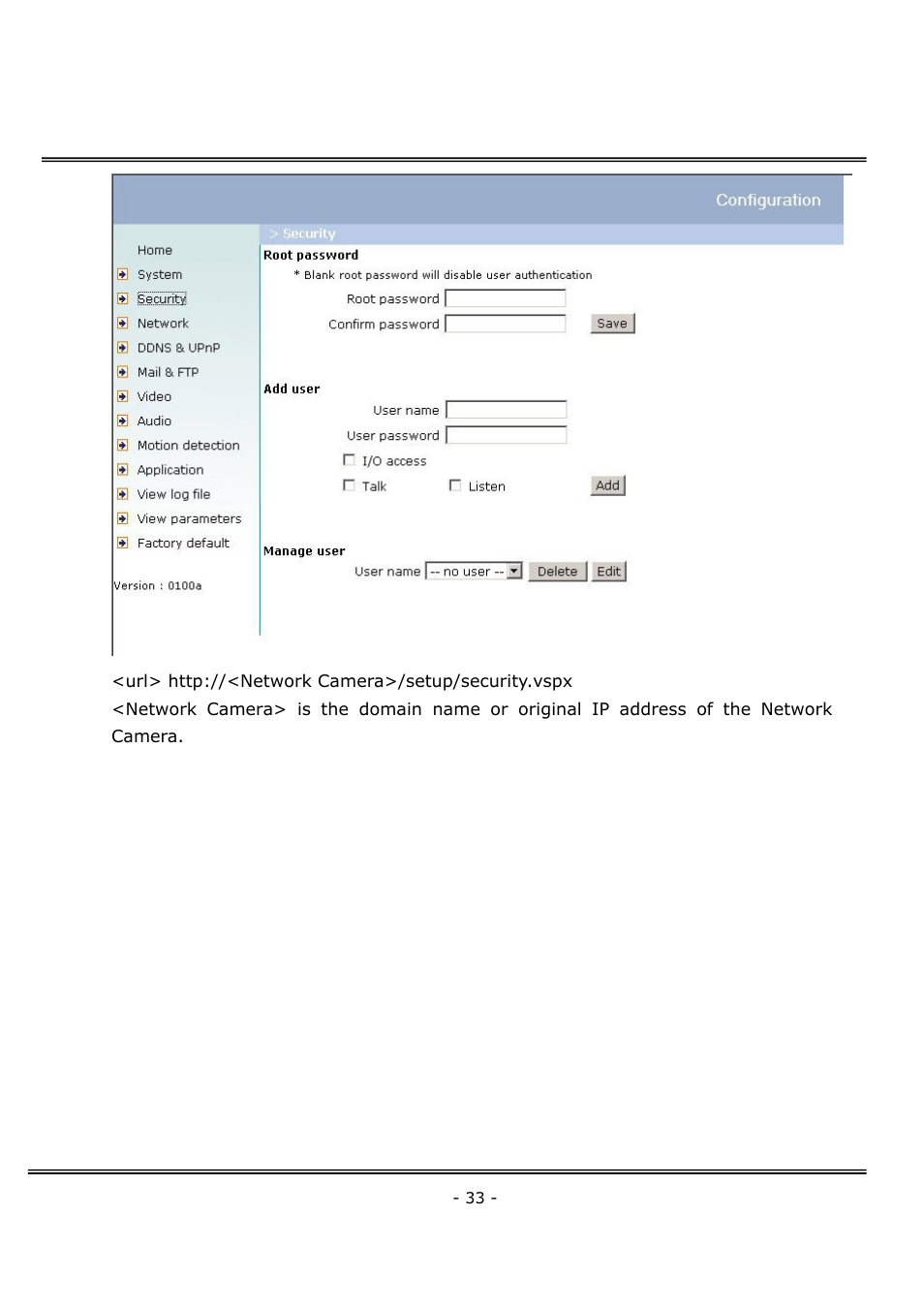4XEM Network Camera User Manual | Page 37 / 88