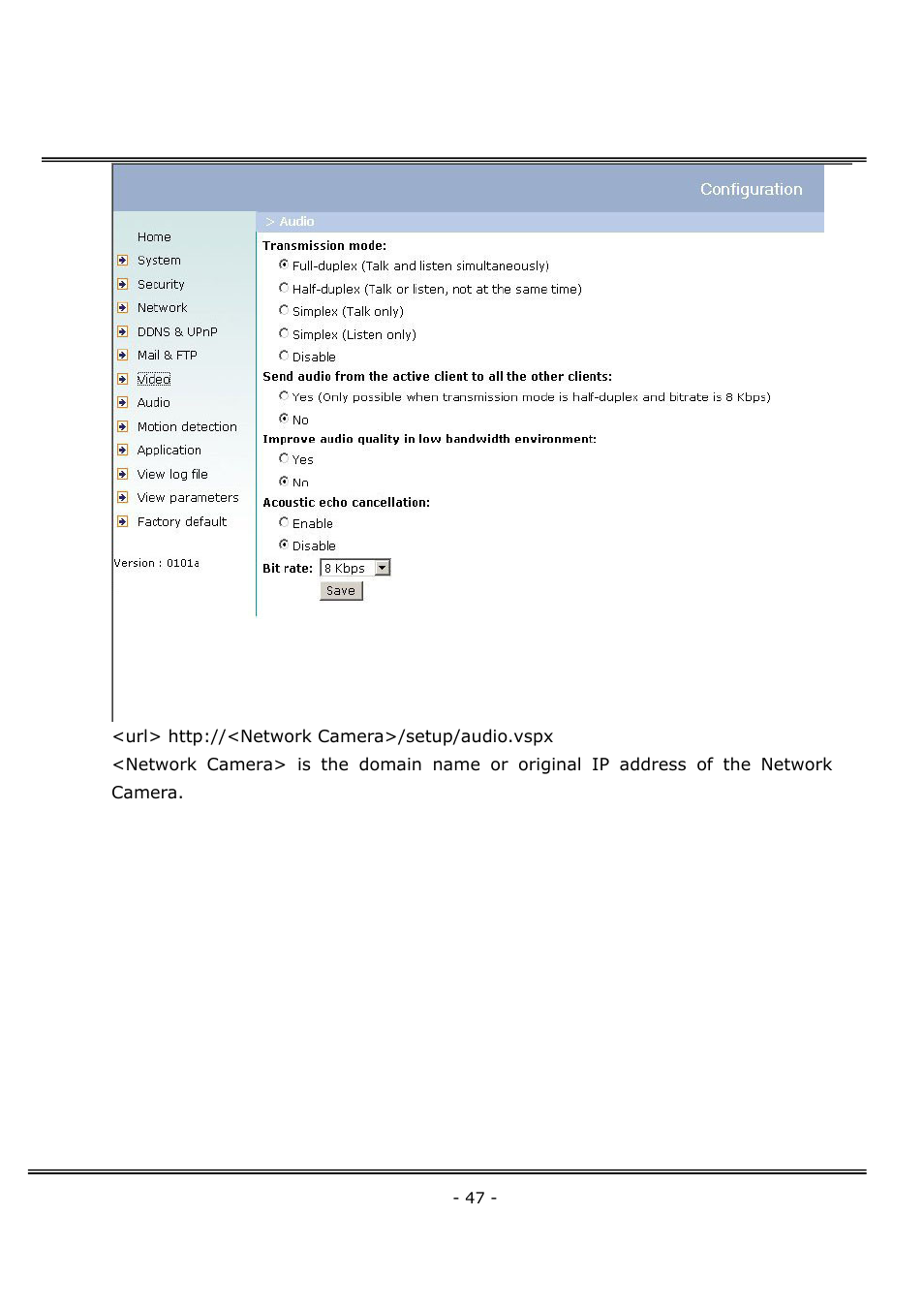 4XEM Network Camera User Manual | Page 51 / 88