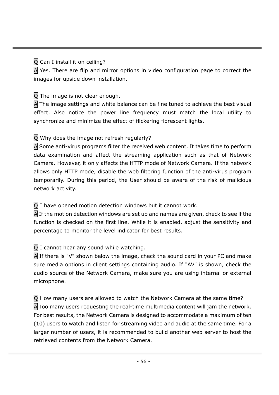 4XEM Network Camera User Manual | Page 60 / 88
