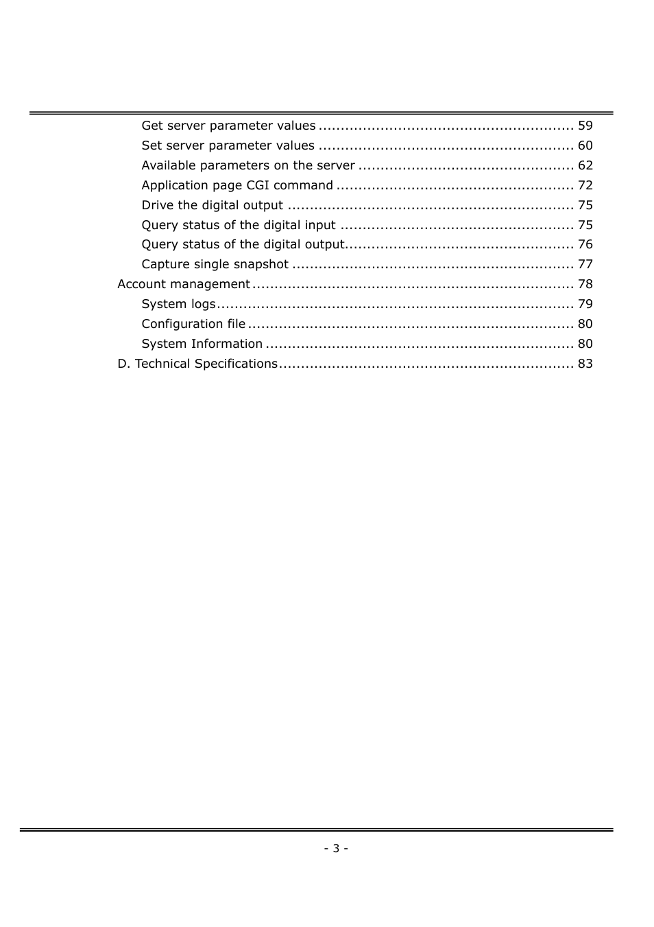 4XEM Network Camera User Manual | Page 7 / 88