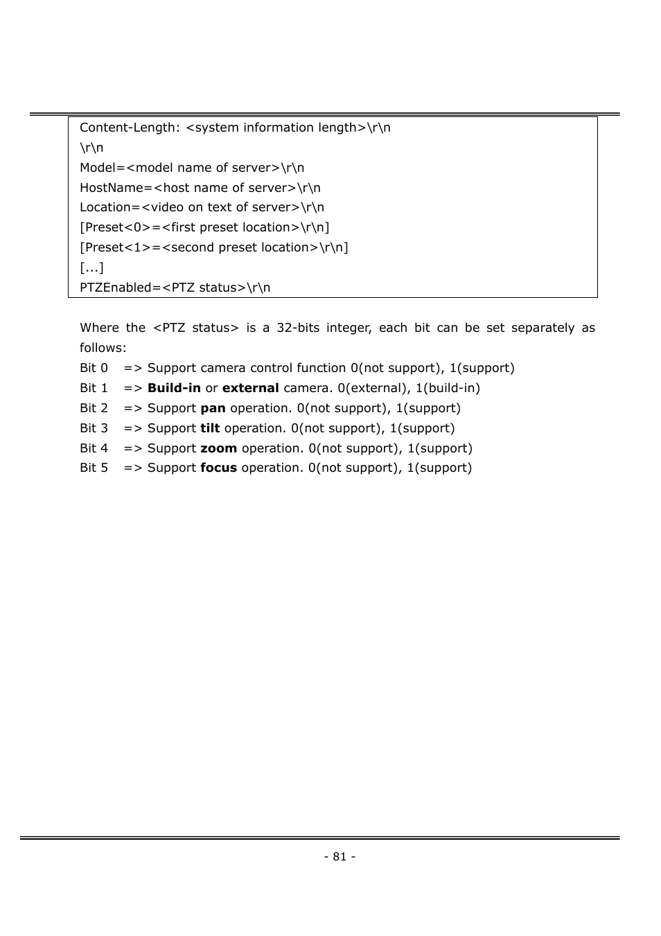 4XEM Network Camera User Manual | Page 85 / 88
