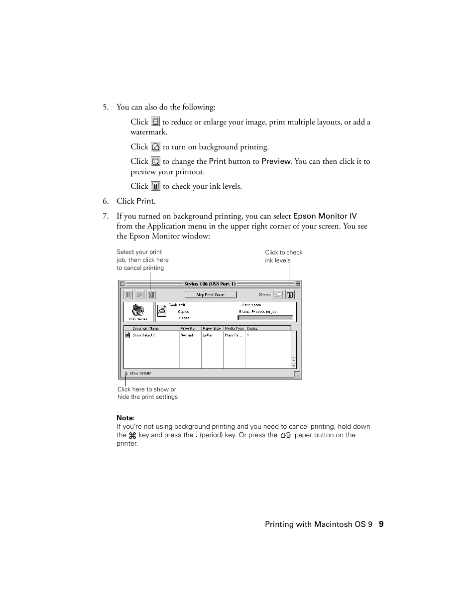 Epson Stylus C86 User Manual | Page 9 / 40