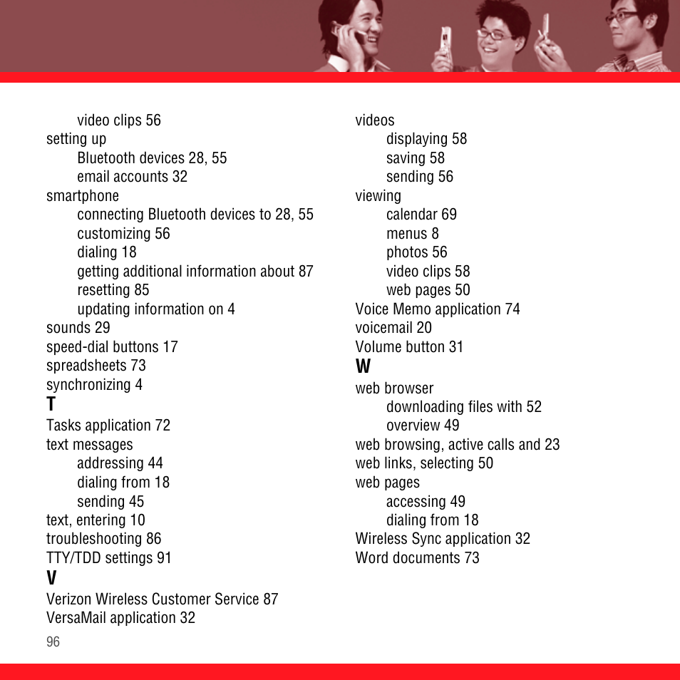 Palm Treo 700P User Manual | Page 100 / 212