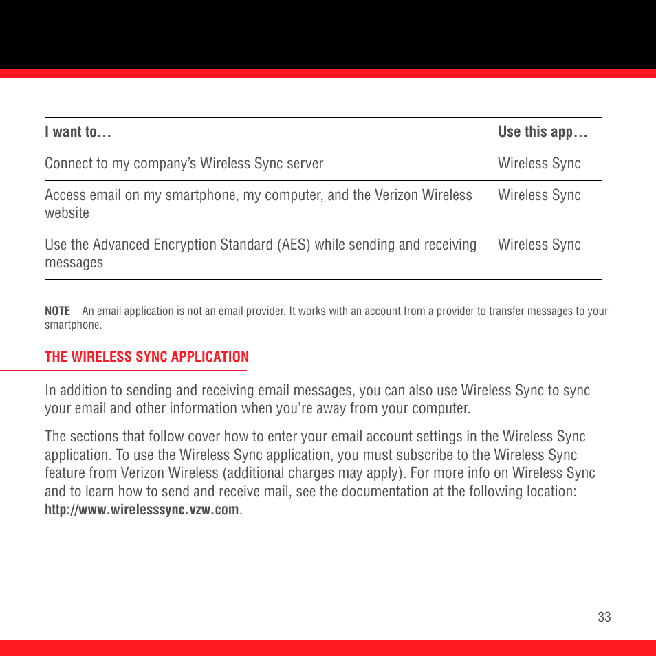 The wireless sync application | Palm Treo 700P User Manual | Page 37 / 212