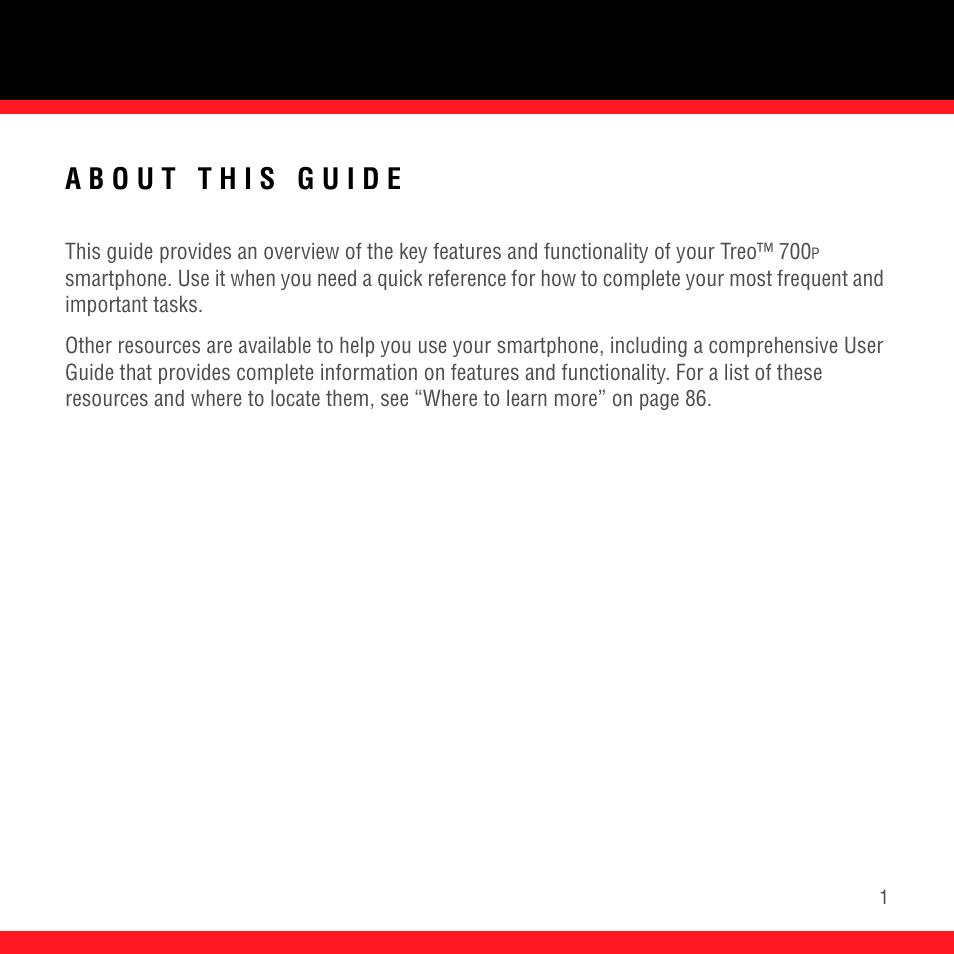 About this guide | Palm Treo 700P User Manual | Page 5 / 212