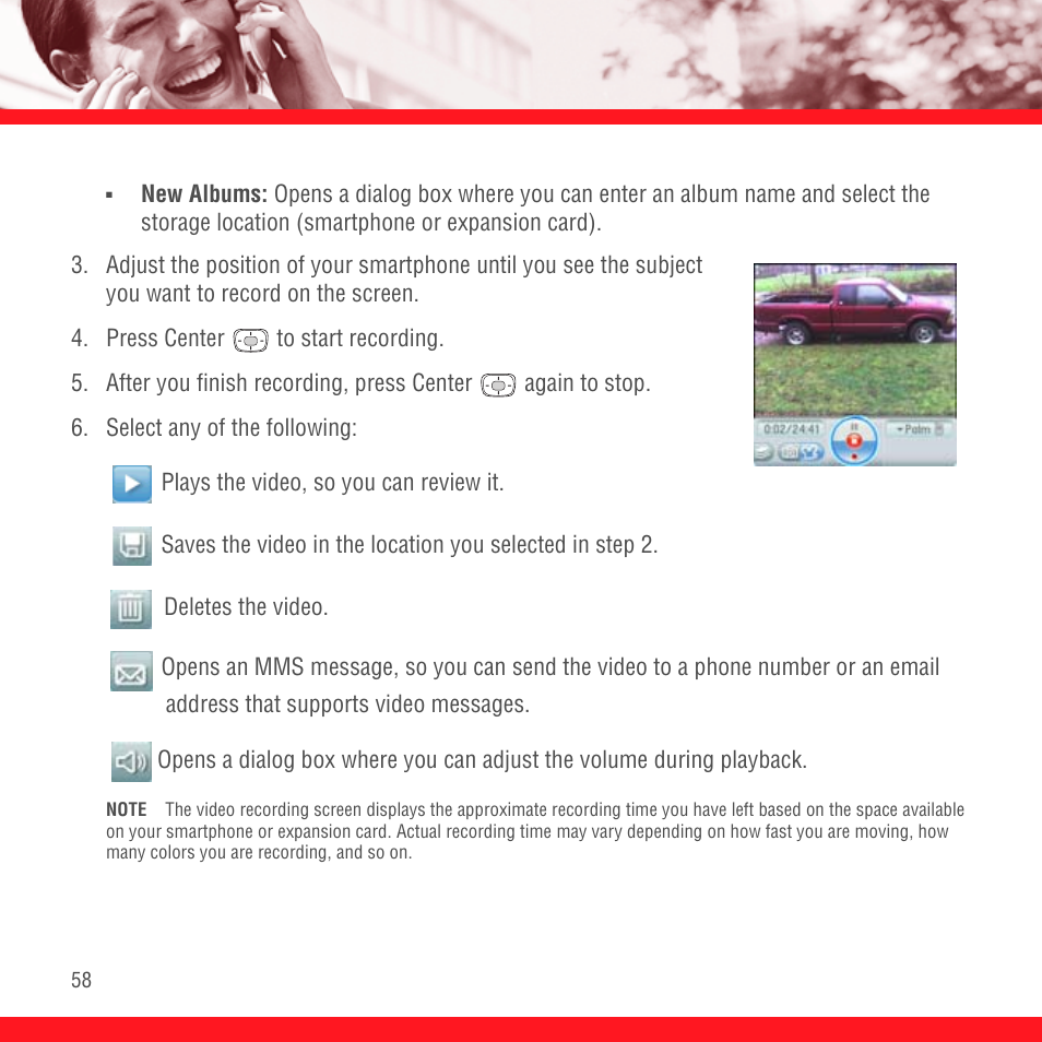 Palm Treo 700P User Manual | Page 62 / 212