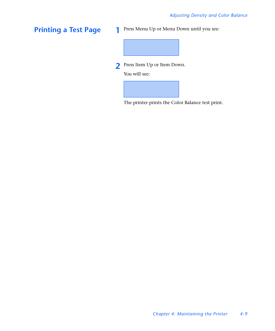 Printing a test page | Xerox DocuPrint NC60 User Manual | Page 143 / 186