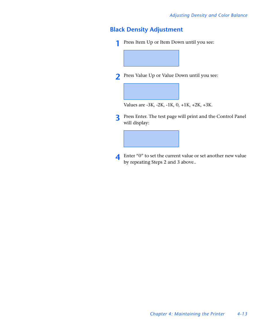 Black density adjustment | Xerox DocuPrint NC60 User Manual | Page 147 / 186